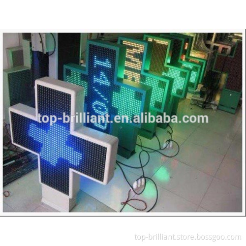 p10 full color cross led display